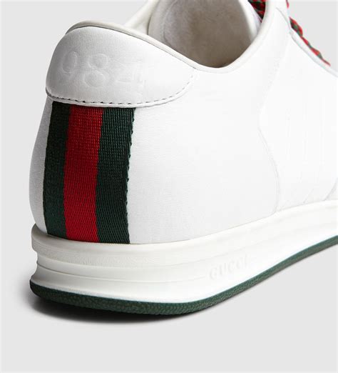 gucci gg white tennis shoes|old school vintage gucci sneakers.